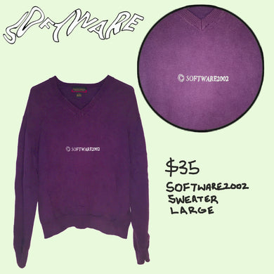 software2002 purple sweater LARGE