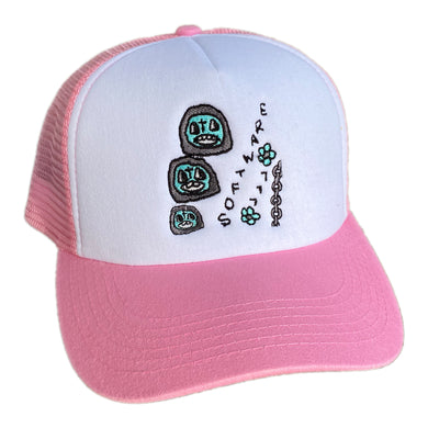 software777 chain mail boys hat PINK