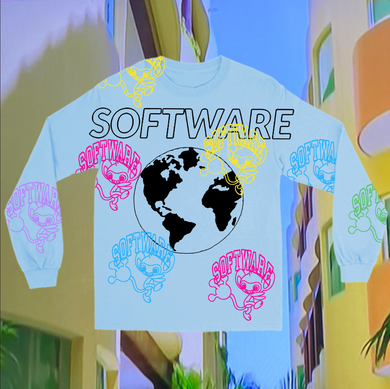 SOFTWARE WORLD LONGSLEEVE ALLOVER PRINT *♡∞:｡.｡