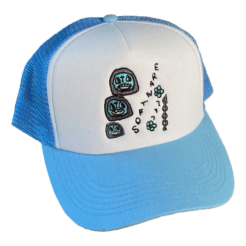 software777 chainmail boys hat BLUE